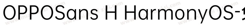 OPPOSans H HarmonyOS字体转换